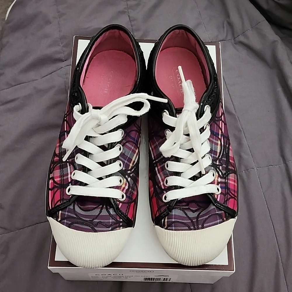 Coach Zorra Womens Signature Monogram Multicolor Sneaker Shoes